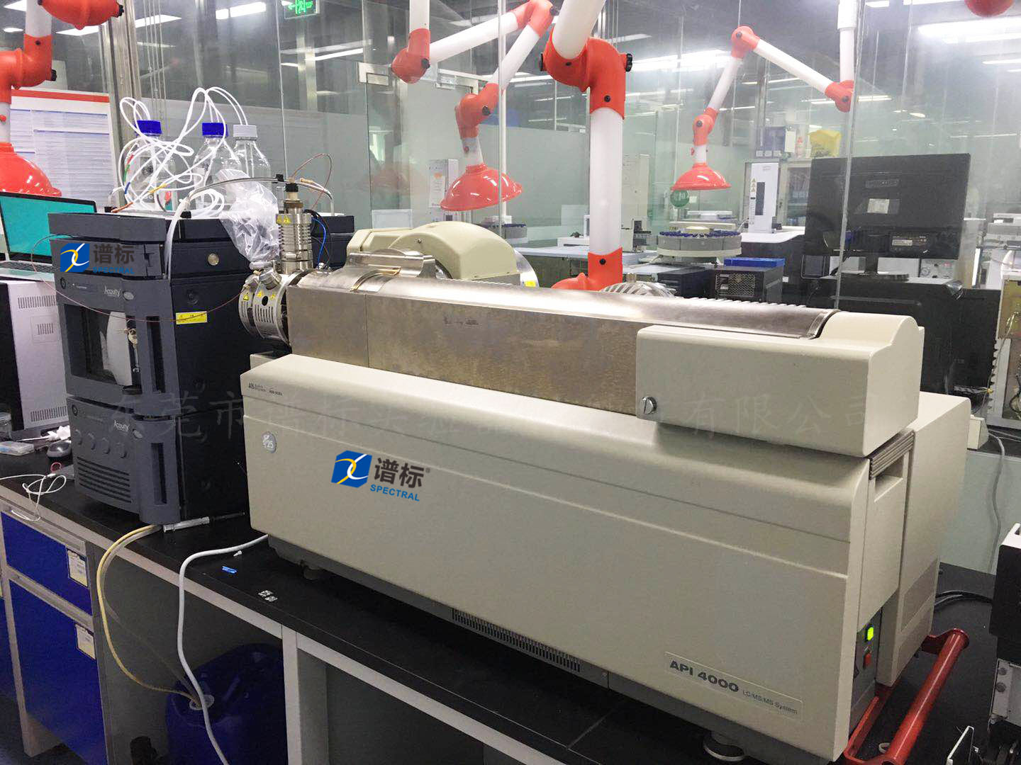 深圳某大型檢測集團購買液相色譜質(zhì)譜聯(lián)用儀 AB 二手LC-MS-MS API4000+waters UPLC