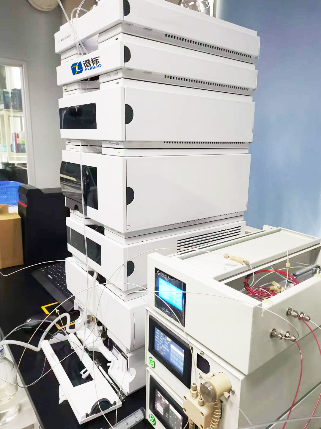 安捷倫液相色譜1200+FLD+二次衍生系統(tǒng)于7月6日在深圳某檢測安裝調(diào)試