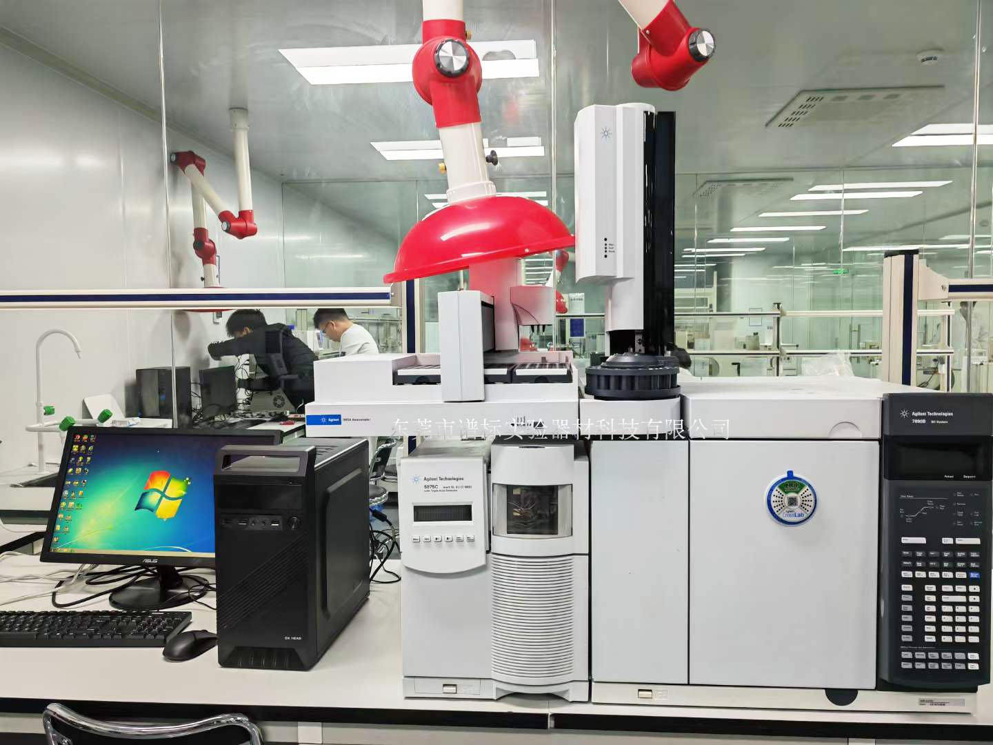 安捷倫氣質(zhì)聯(lián)用儀GCMS 7890B-5975C+7693塔盤(pán)（雙源）于7日在東莞工廠(chǎng)調(diào)試完畢