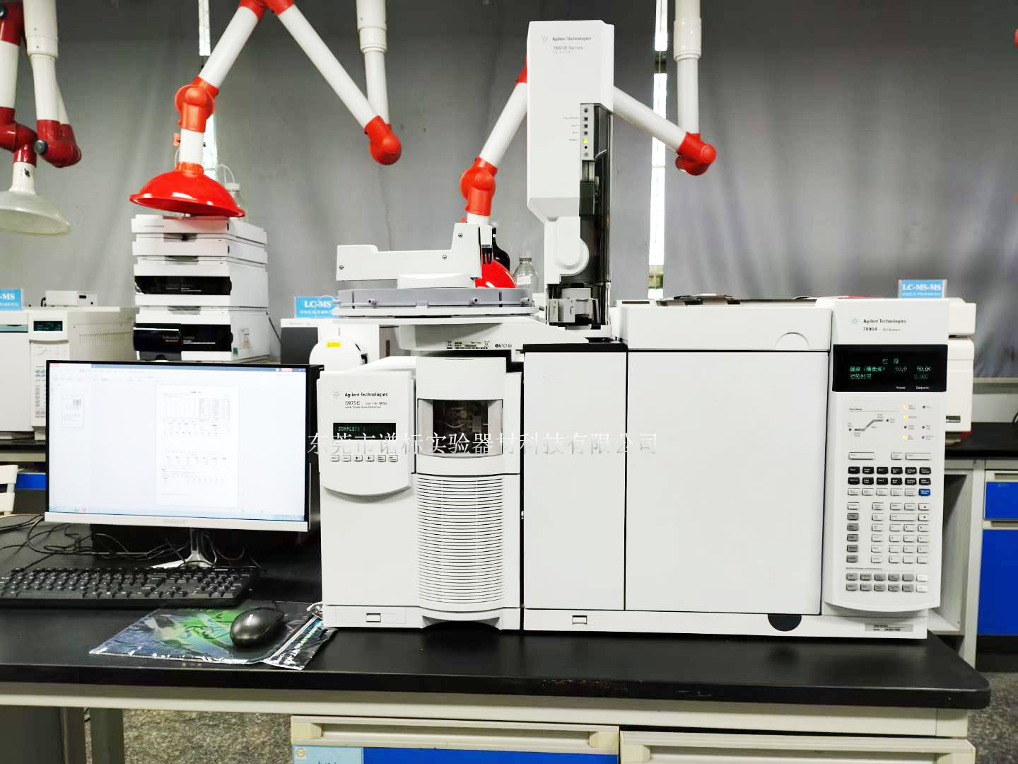 兩套安捷倫氣質(zhì)聯(lián)用儀GCMS 7890A-5975C在東莞某檢測(cè)安裝調(diào)試完畢