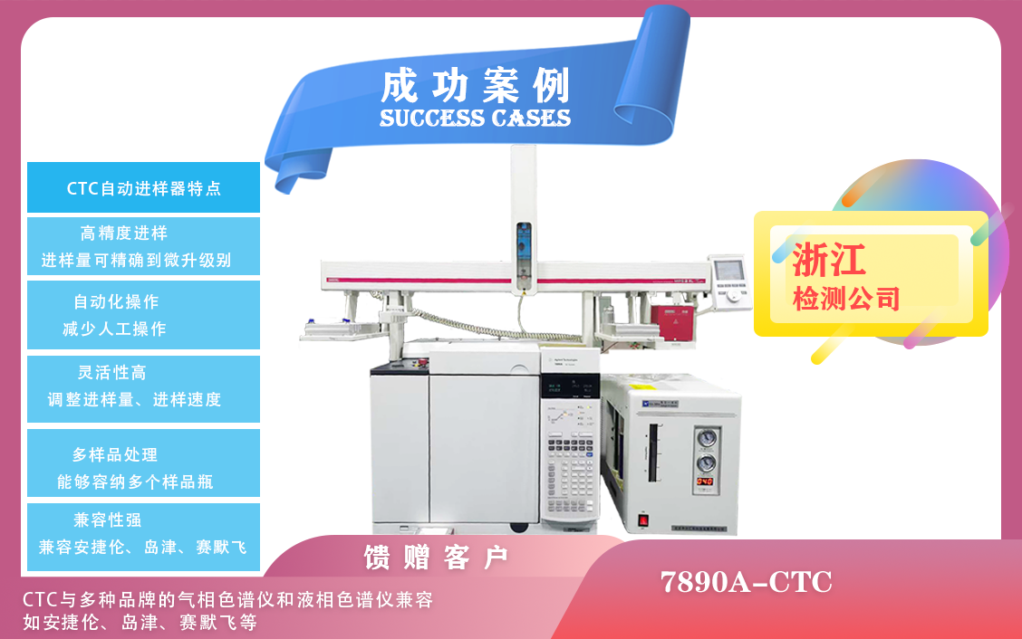 25年03月13日安捷倫氣相色譜7890A-CTC自動(dòng)進(jìn)樣器在浙江實(shí)現(xiàn)自動(dòng)化的進(jìn)樣操作